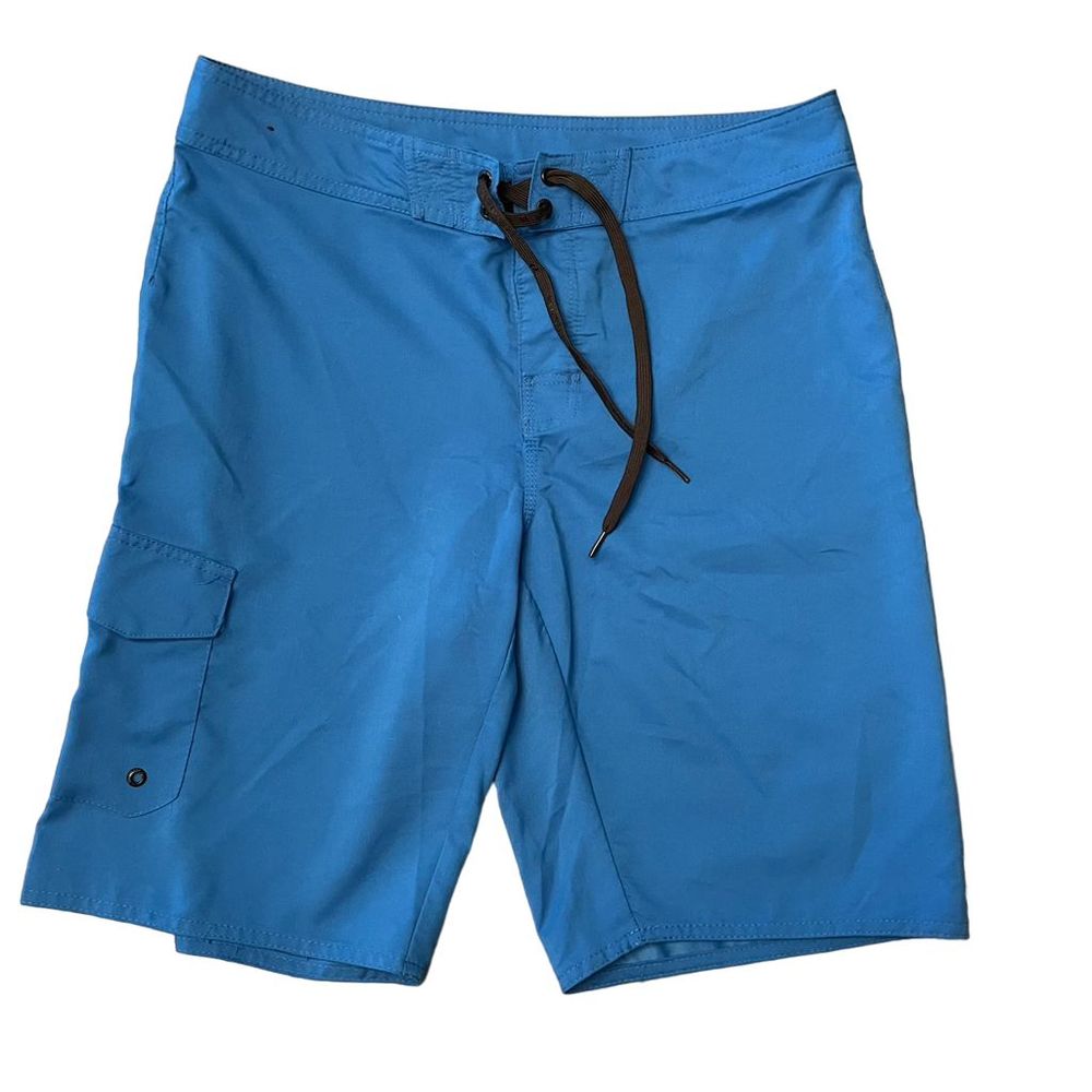 Hang Ten Men's Blue Board Shorts Size 32 Polyester Swim Trunks Beachwear